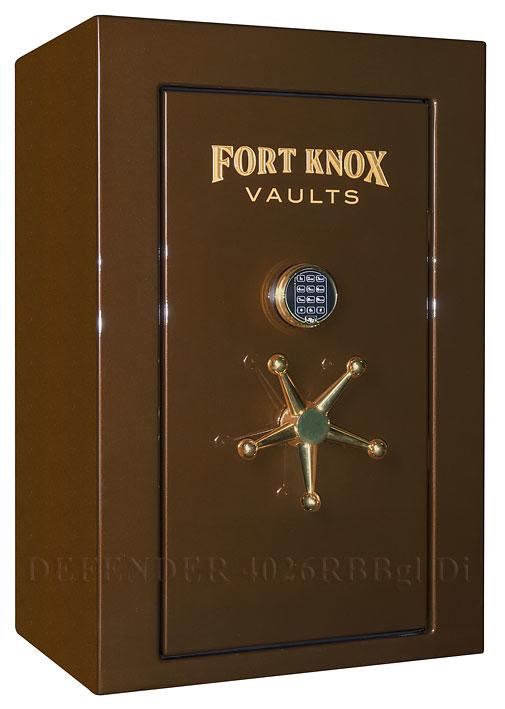 Сейф с возможностью крепить на пол Fort Knox® Defender 4026RBBgl Di