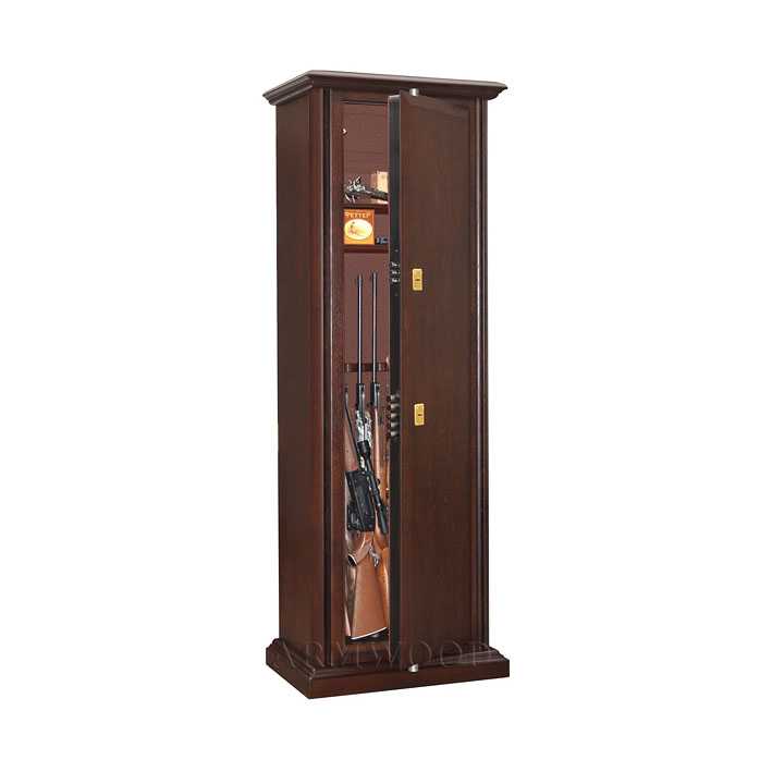 Универсальный сейф с отделкой натуральным деревом Armwood-46G Primary.