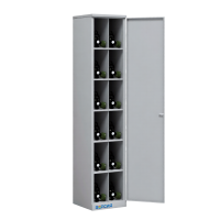 Металлический шкаф для хранения 12 средств индивидуальной защиты ХПГ-12, с дверью