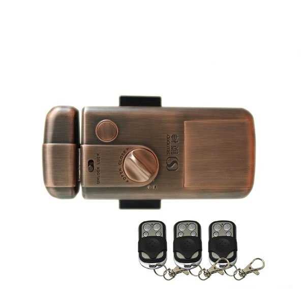 Электронный всепогодный автономный накладной замок невидимка на калитку Selock Invisible